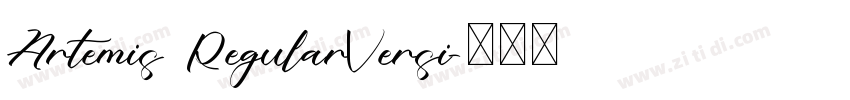 Artemis RegularVersi字体转换
